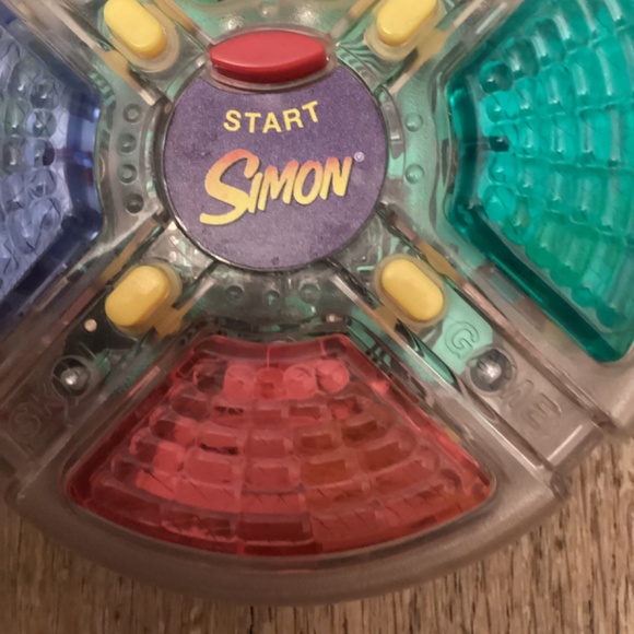 Vintage Clear Mini Hasbro Simon Says Handheld Electronic Memory Game 1998 BR4 - Picture 5 of 7